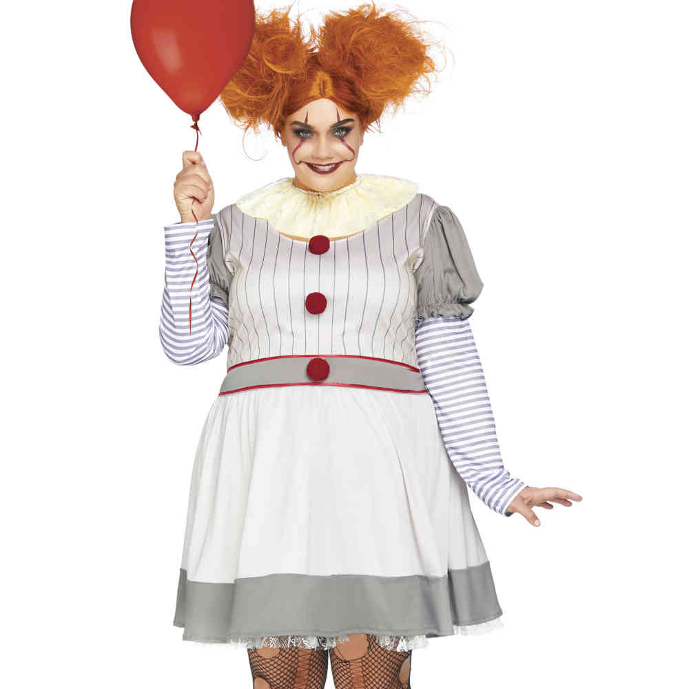 Leg Avenue - Creepy Clown Kostüm - Mehrfarben